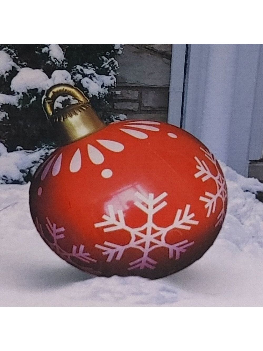 HUGE Christmas Bulb Inflatable Ornament BNIP 60cm Diameter Indoor or Outdoor Use